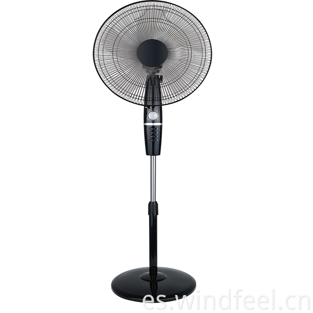 Ventiladores de pedestal oscilante de motor Cooper de 220 v para uso doméstico ventilador de soporte de 16 pulgadas